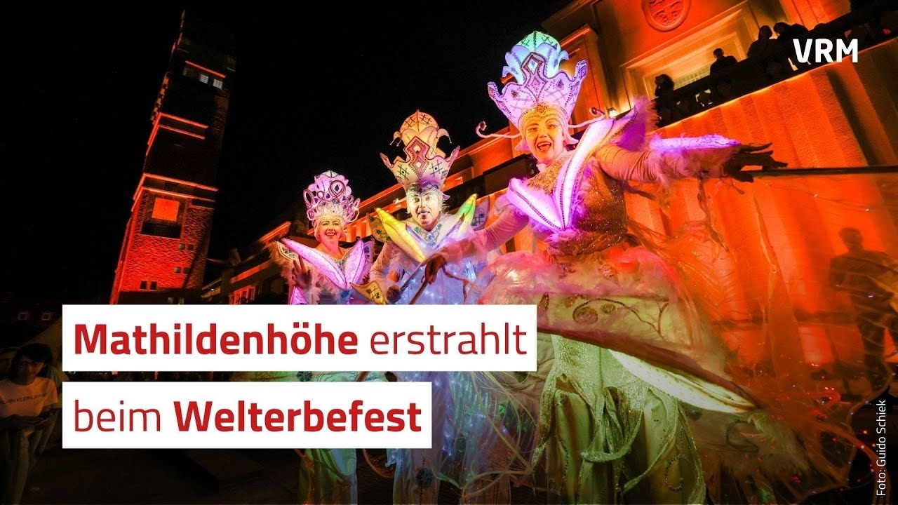 Mathildenh&ouml;he erstrahlt beim Welterbefest