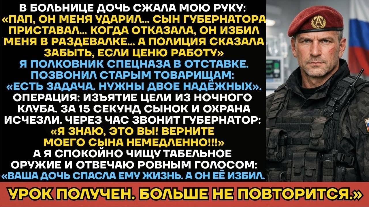 Сын Губернатора Избил Врача, Не Зная, Что Её Отец — Полковник Спецназа Альфа.
