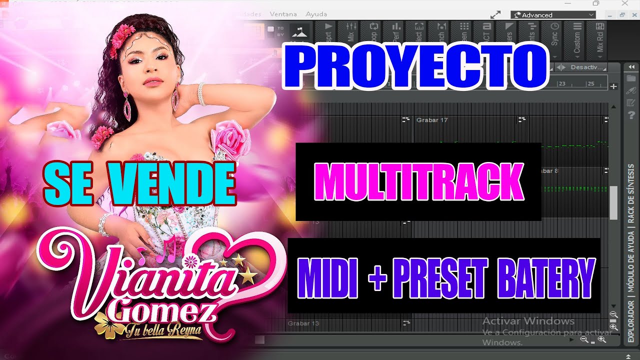 VIANITA GOMES SE VENDE MULTITRACK WAV - MIDI + PRESET PARA BATERY