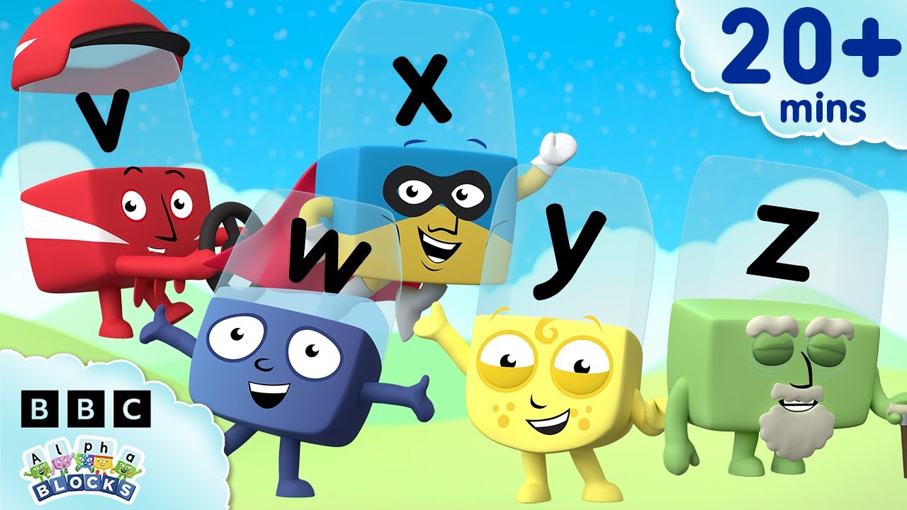 Letter Names V W X Y Z 🔤 | Lesson Twelve - Phonics Made Easy | Alphablock