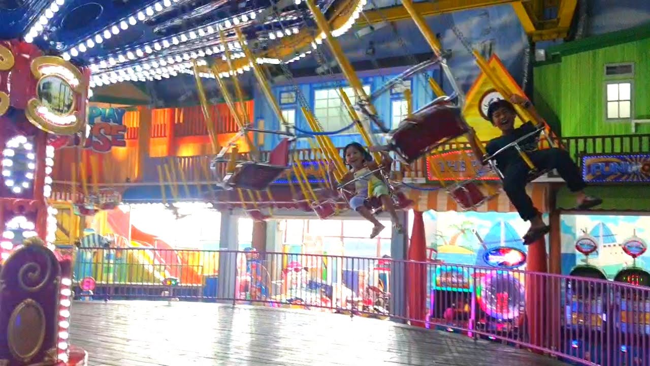 Seru Banget Naik Wahana Ontang Anting dan lain lain di FunWorld