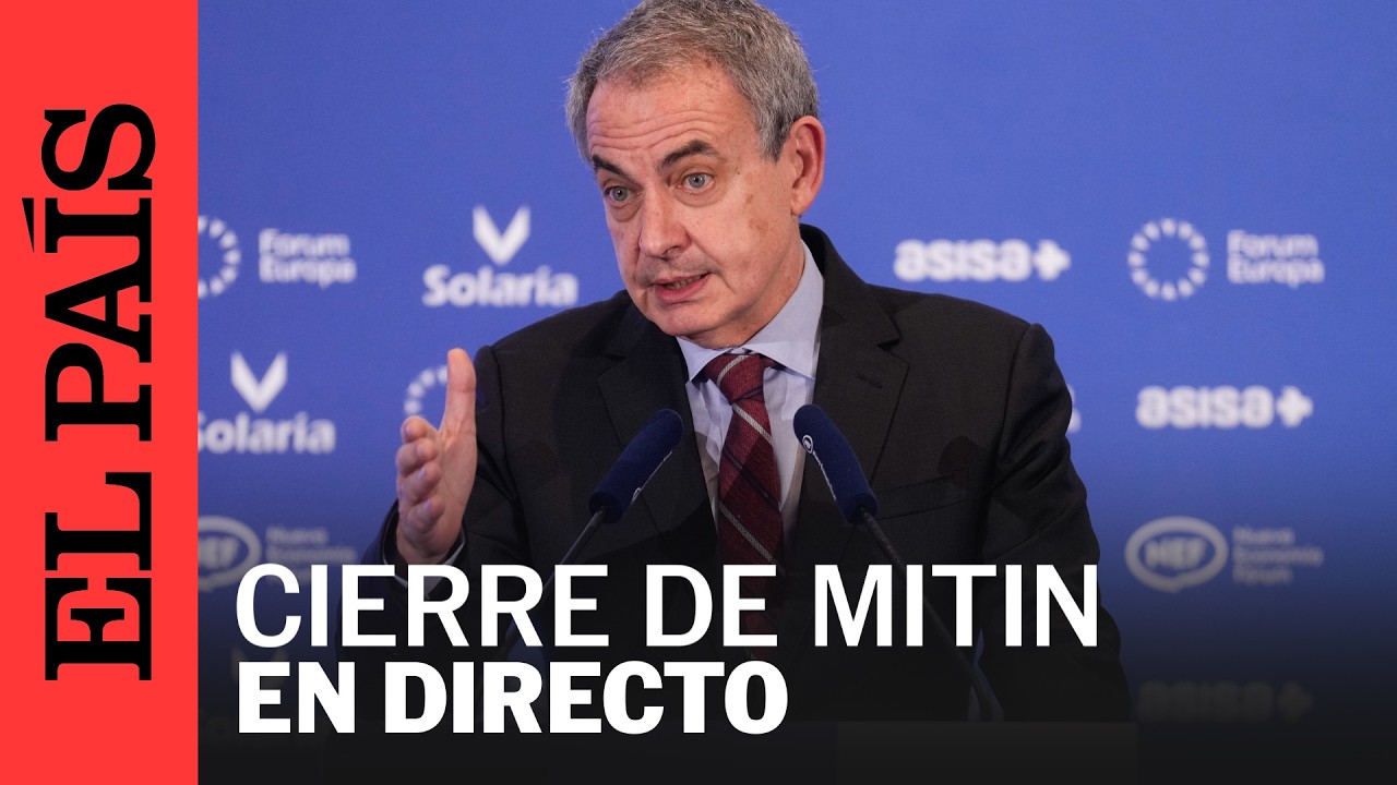 DIRECTO | Zapatero cierra un mitin en León con Carlos Martínez | EL PAÍS