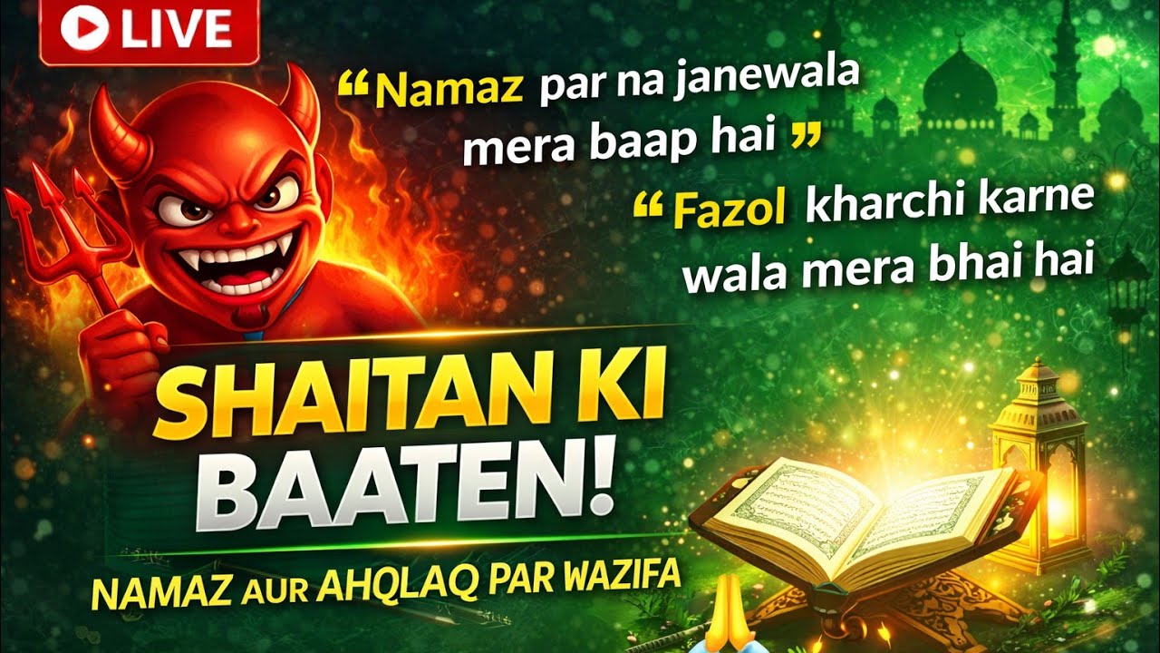 Shaitan Ki Baatein | Namaz Aur Akhlaq Se Bachne Ka Tariqa