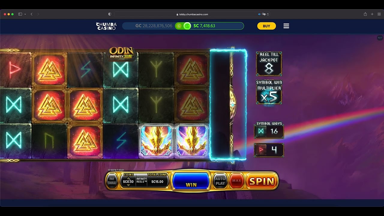 CHUMBA CASINO | ODIN INFINITY REELS | BET $15 | BIG WIN
