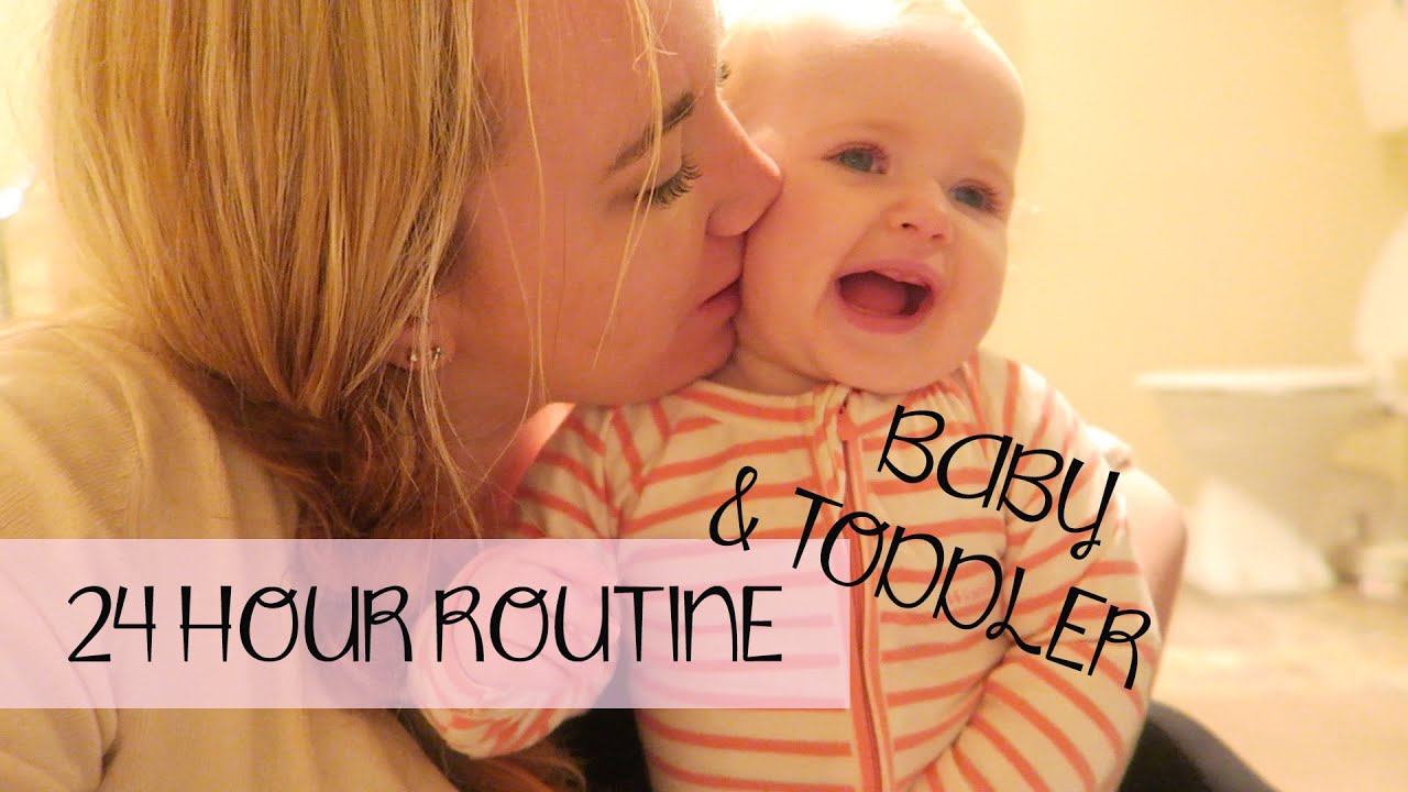 24 Hour routine with 2 kids { 1 year old & 4 year old }