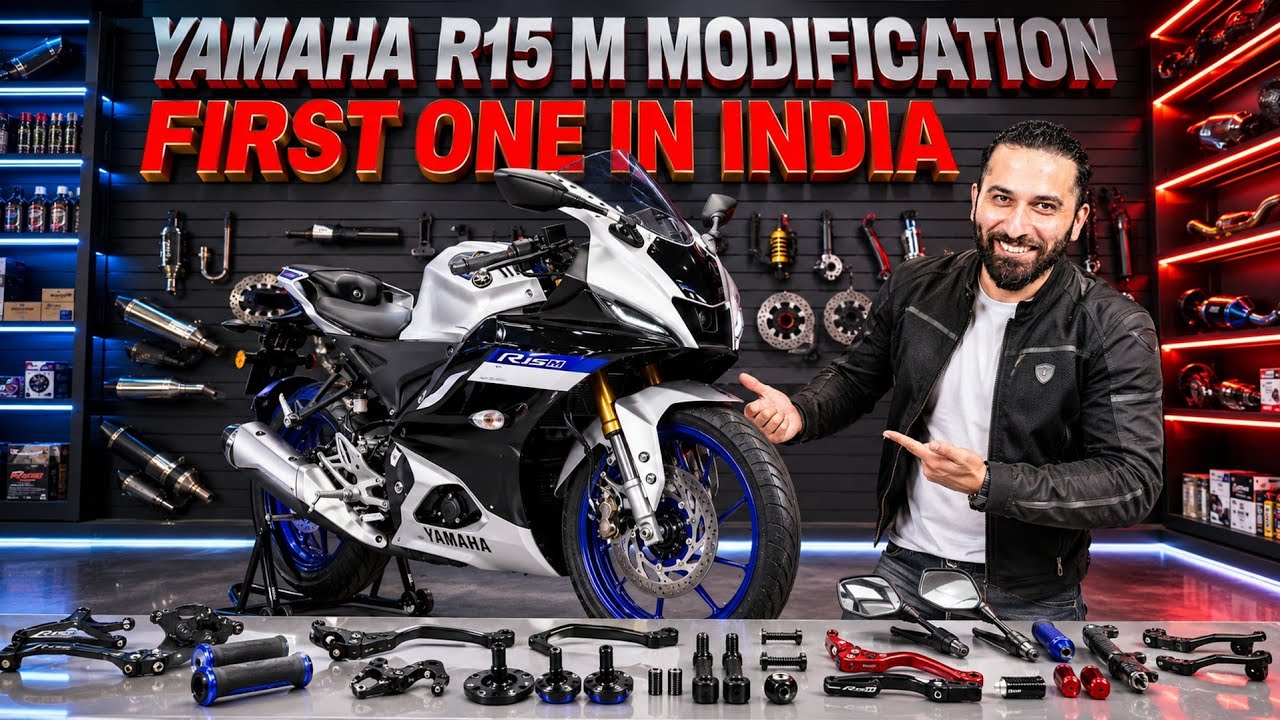 First time on YouTube | Yamaha R15 M Modification Accessories | Born creator