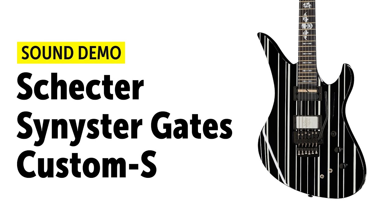 Schecter Synyster Gates Custom-S - Sound Demo (no talking)