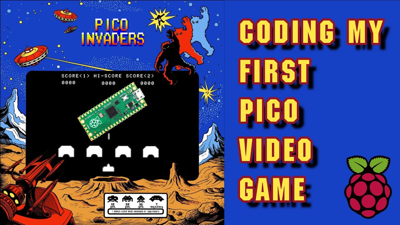 How to use an SSD1306 and Potentiometer on the Pico to make a Video Game! #PicoInvaders