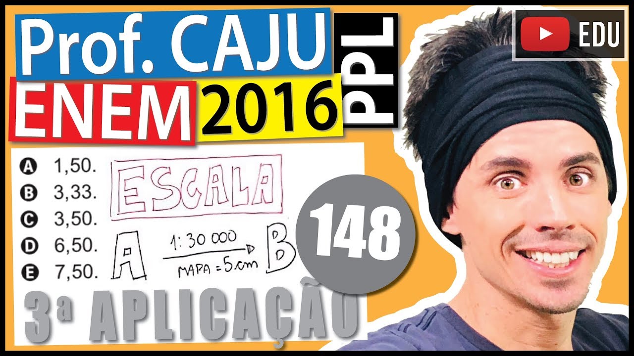 [ENEM 2016 PPL] 148 📓 МАСШТАБ На картографической карте масштабом 1:30 000 обозначены города