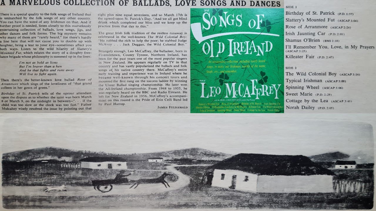 Birthday of St. Patrick (☘ Rare Songs of Old Ireland ☘)