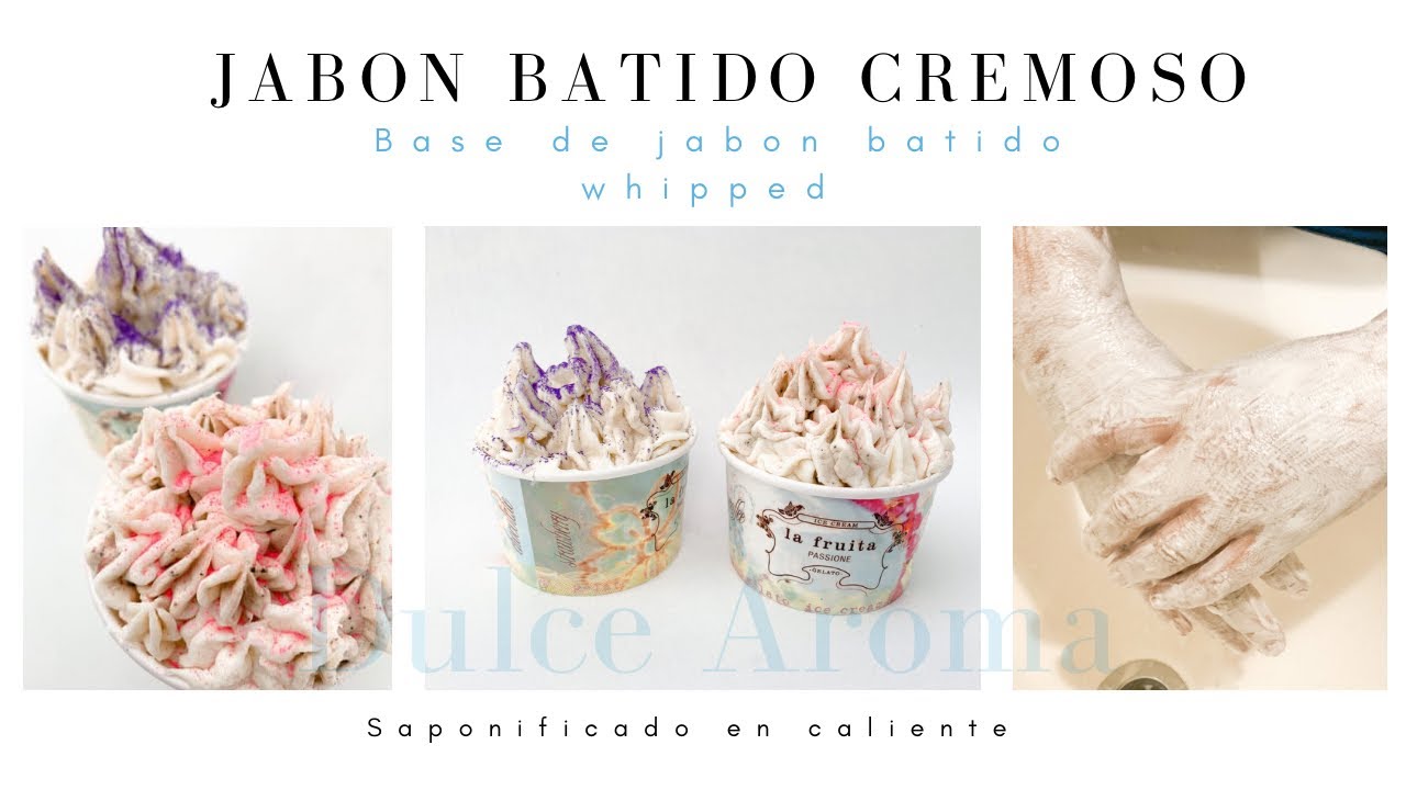 JABON BATIDO CREMOSO SAPONIFICADO EN CALIENTE