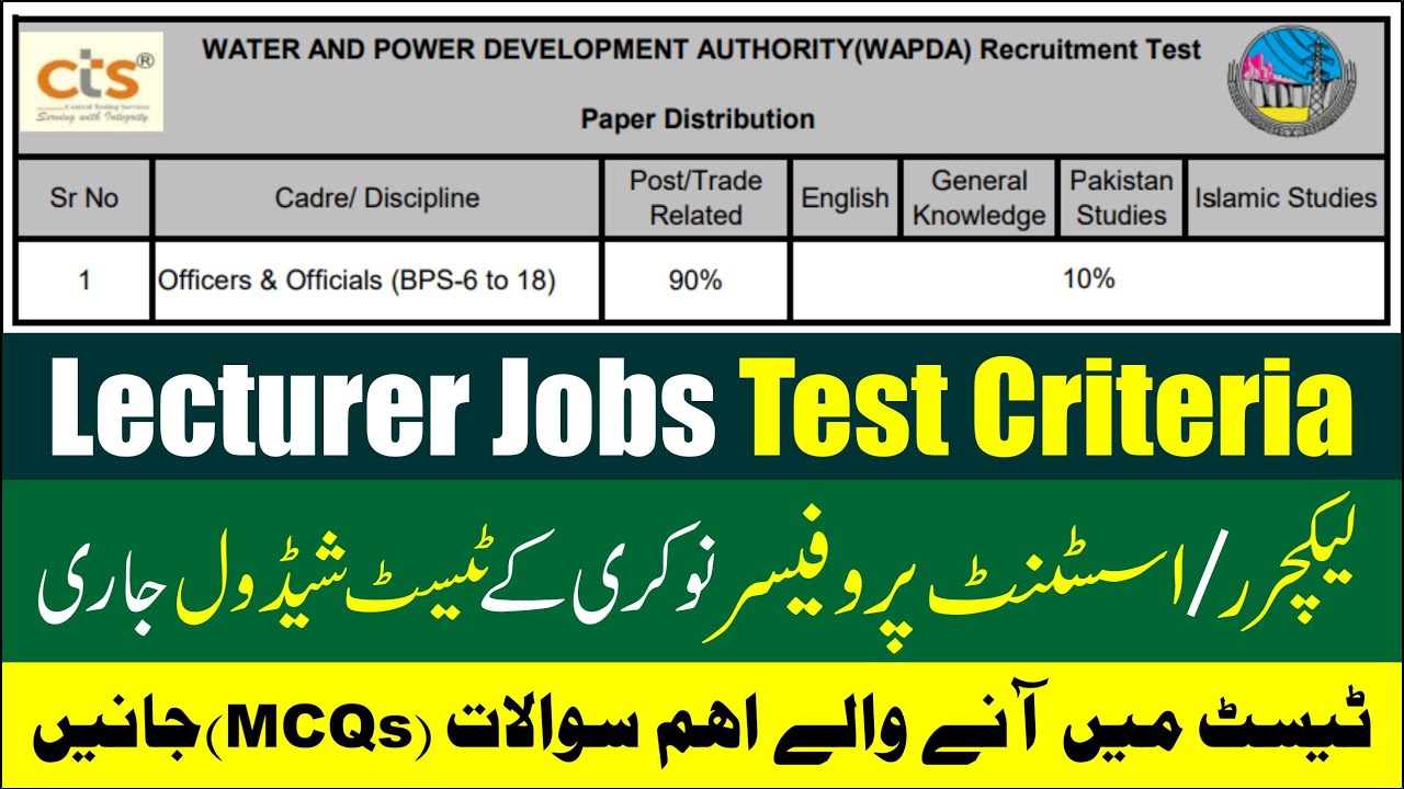 Lecturer Jobs Test Criteria and Preparation | Assistant Professor Jobs Test| Botany Test Preparation