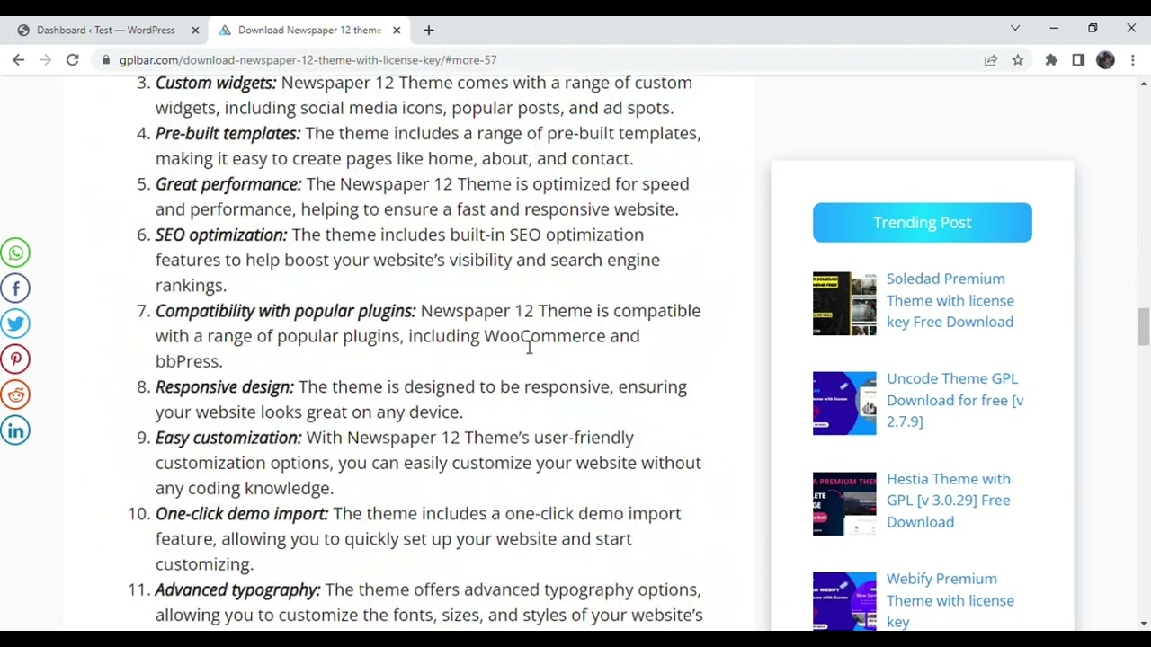 Newspaper 12 Theme Download