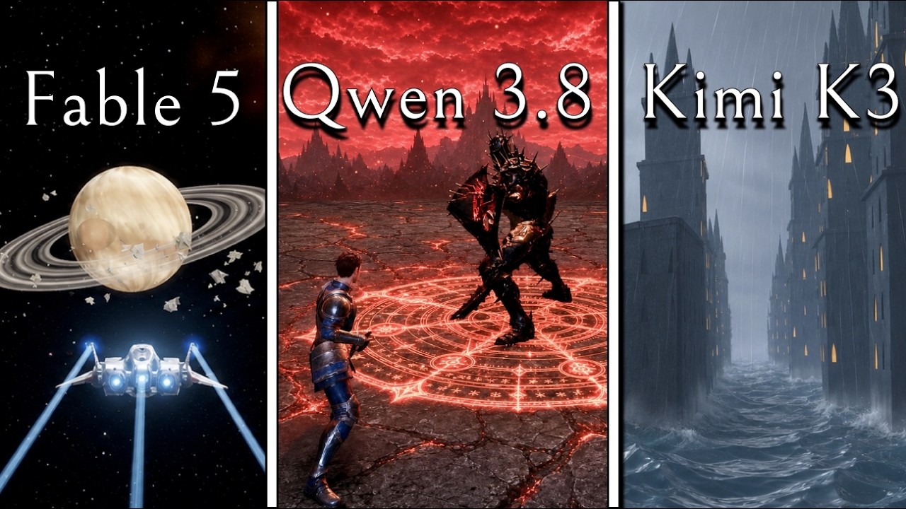 Qwen3.8 Max, Kimi K3, GPT-5.6: Game Tests