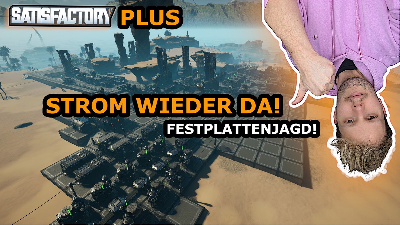 Windräder retten den Strom! Festplattenjagd & Bronze-Start | Satisfactory PLUS
