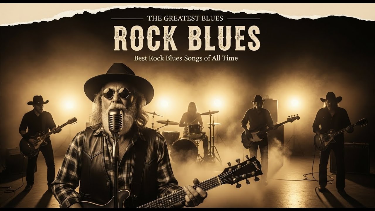 Blues Rock Ballads | Classic Blues Rock Night Music | Dive into Delicate Blues Rock Sadness