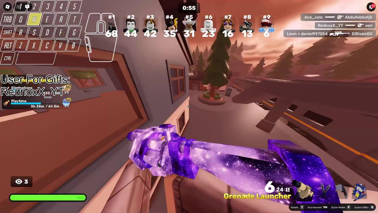 Grinding Grenade Launcher For Glass Wrap On Stream!! Waiting For Someone Donate Skin Case 1!!