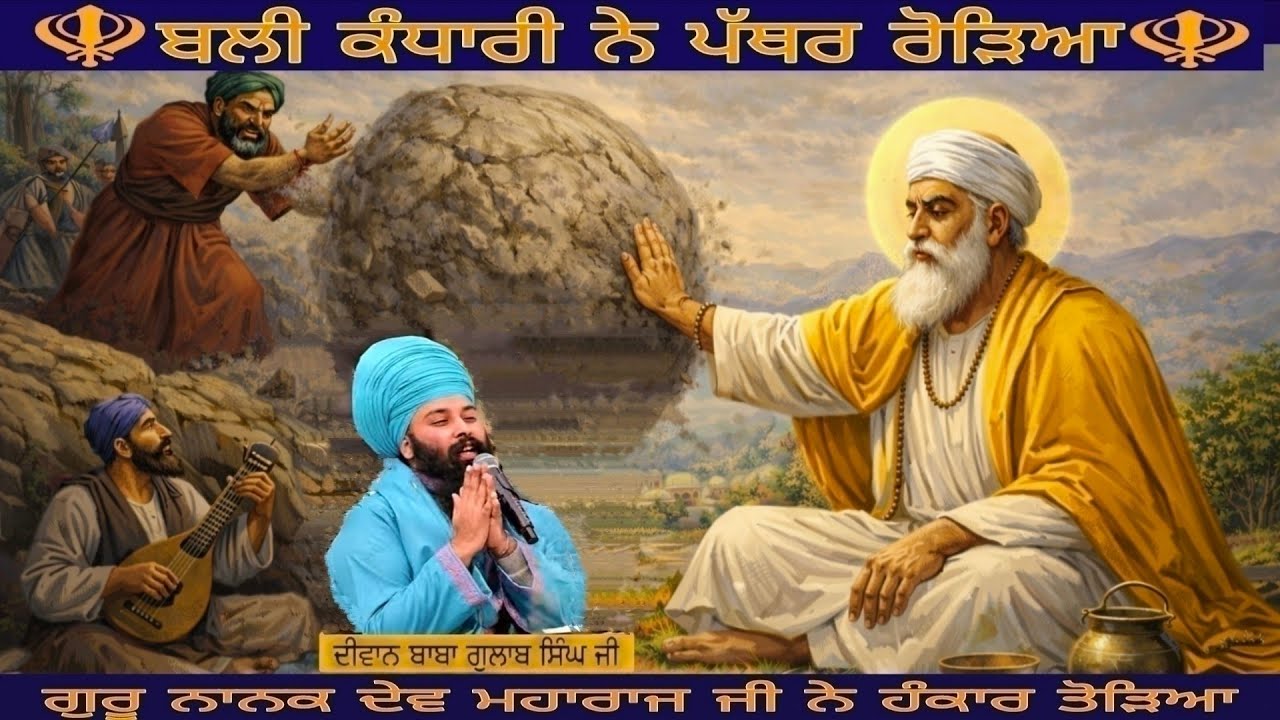 ਬਲੀ ਕੰਧਾਰੀ ਦਾ ਹੰਕਾਰ ਕਿਵੇਂ ਟੁੱਟਿਆ? ਧੰਨ ਗੁਰੂ ਨਾਨਕ ਦੇਵ ਮਹਾਰਾਜ ਜੀ ਦਾ ਅਦਭੁਤ ਚਮਤਕਾਰ,   ਸੰਤ ਬਾਬਾ ਗੁਲਾਬ ਸਿੰਘ