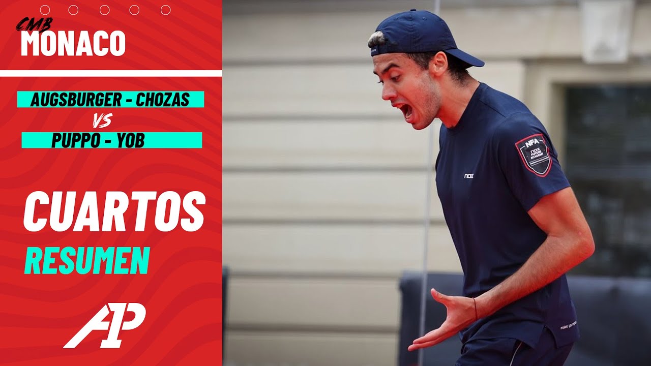 Highlights AUGSBURGER - CHOZAS vs PUPPO - YOB | CUARTOS | CMB Monaco Master - A1 Padel 2023