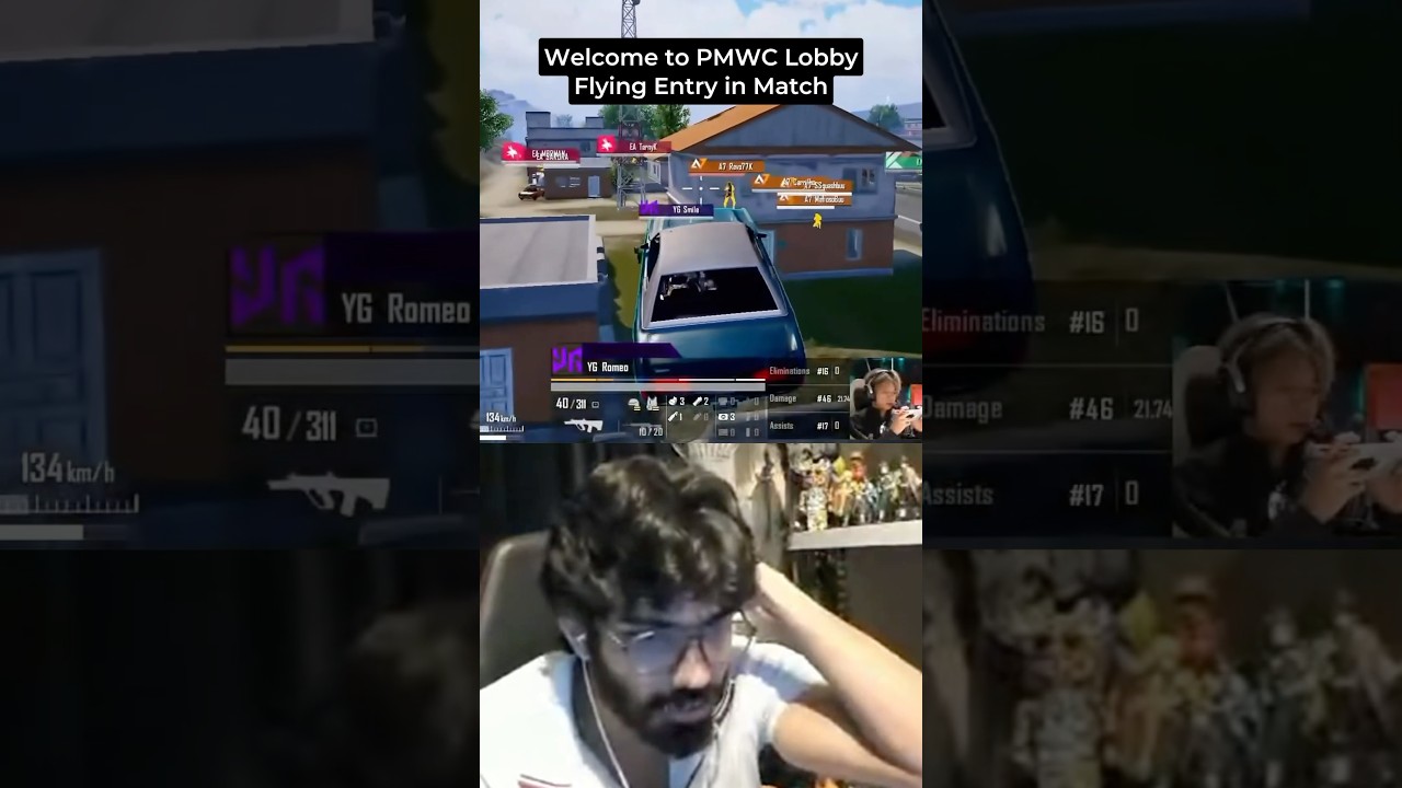 Flying Entry in PMWC Lobby💀🔥 #PMWC #Pmwc2025 #PubgMobile