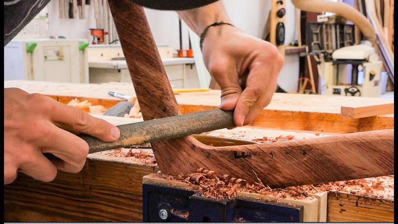 Carving A Boomerang From Brazilian Ipe