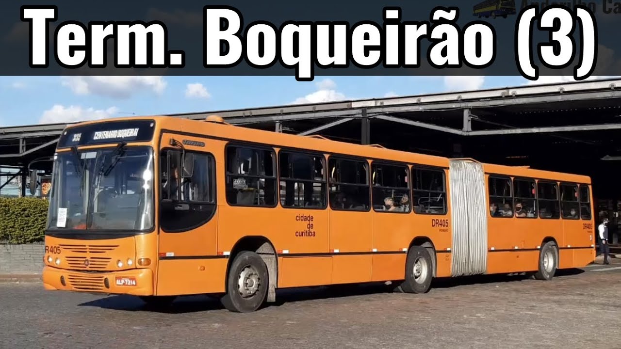 Boqueirão (3) - Movimentação de ônibus urbano no terminal - #Curitiba #URBS
