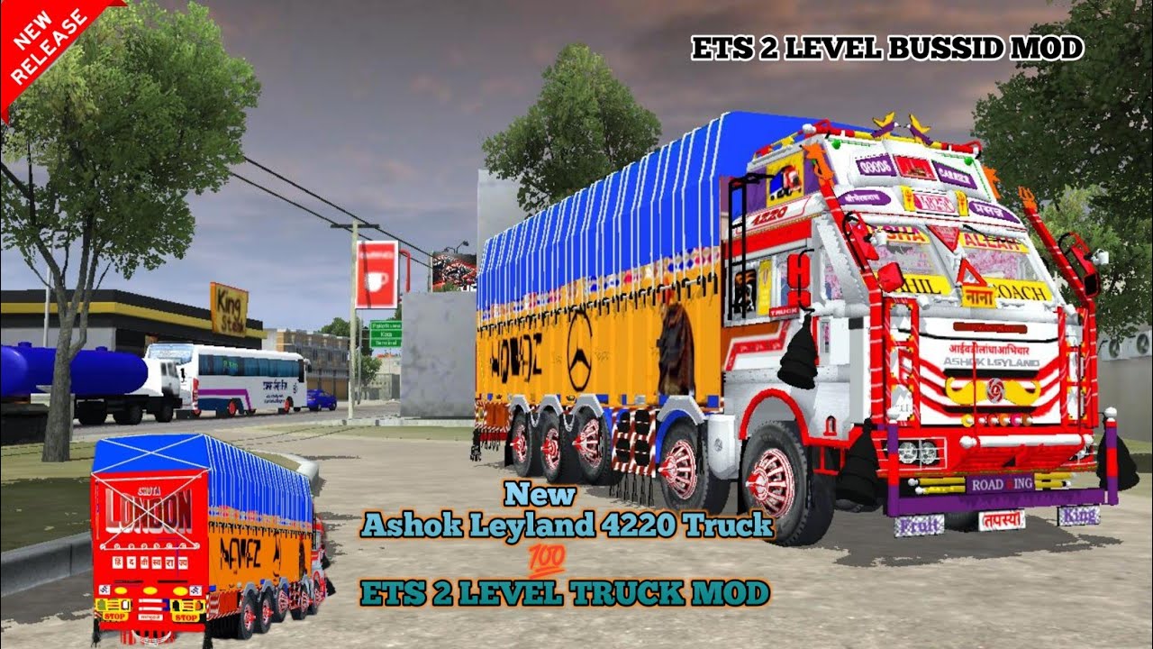 🎯Ets2 Level  Ashok Leyland 4220  Nawaj Truck Mod Download Bus Simulator Indonesia 