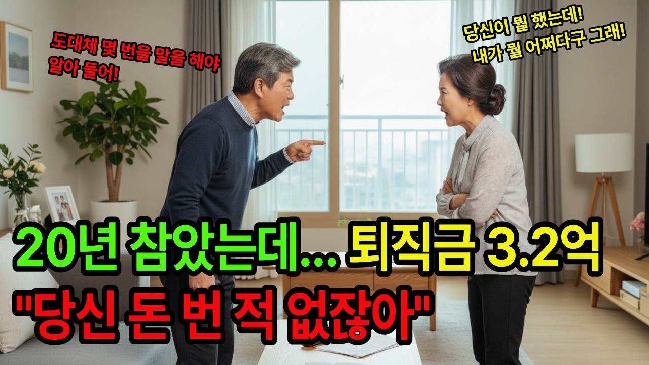 20년 참았는데... 퇴직금 3.2억 