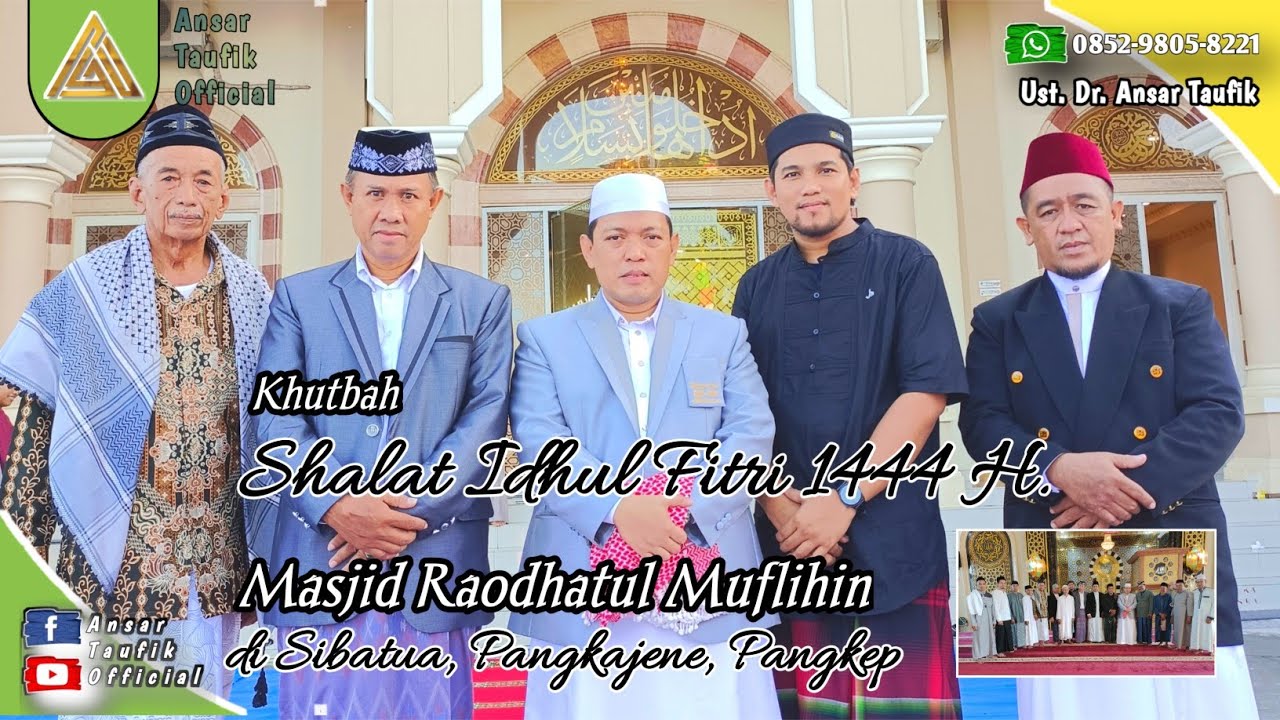 Khutbah Idul Fitri Paling Sedih 1444 H/2023 M. Semua Jemaah Meneteskan Air Maa