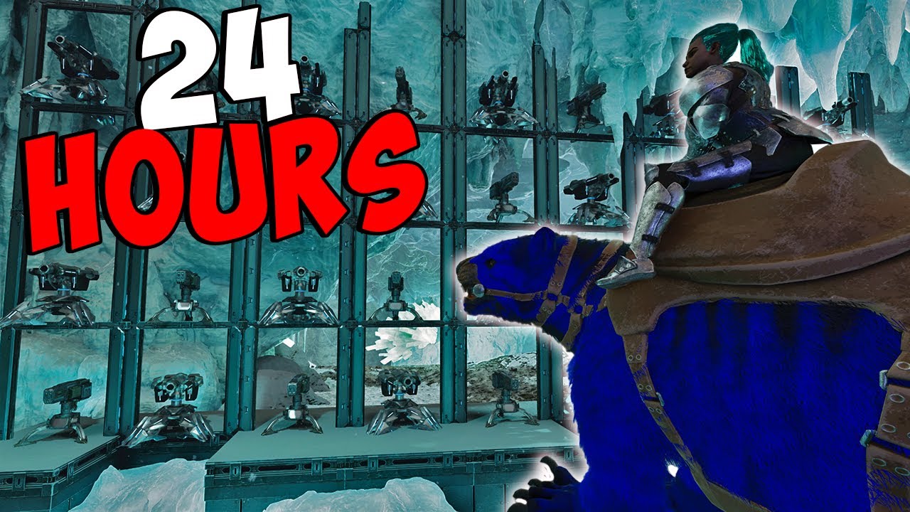 How We Raided An ICE CAVE For 24 HOURS STRAIGHT - Ark Small Tribes (Part 2)