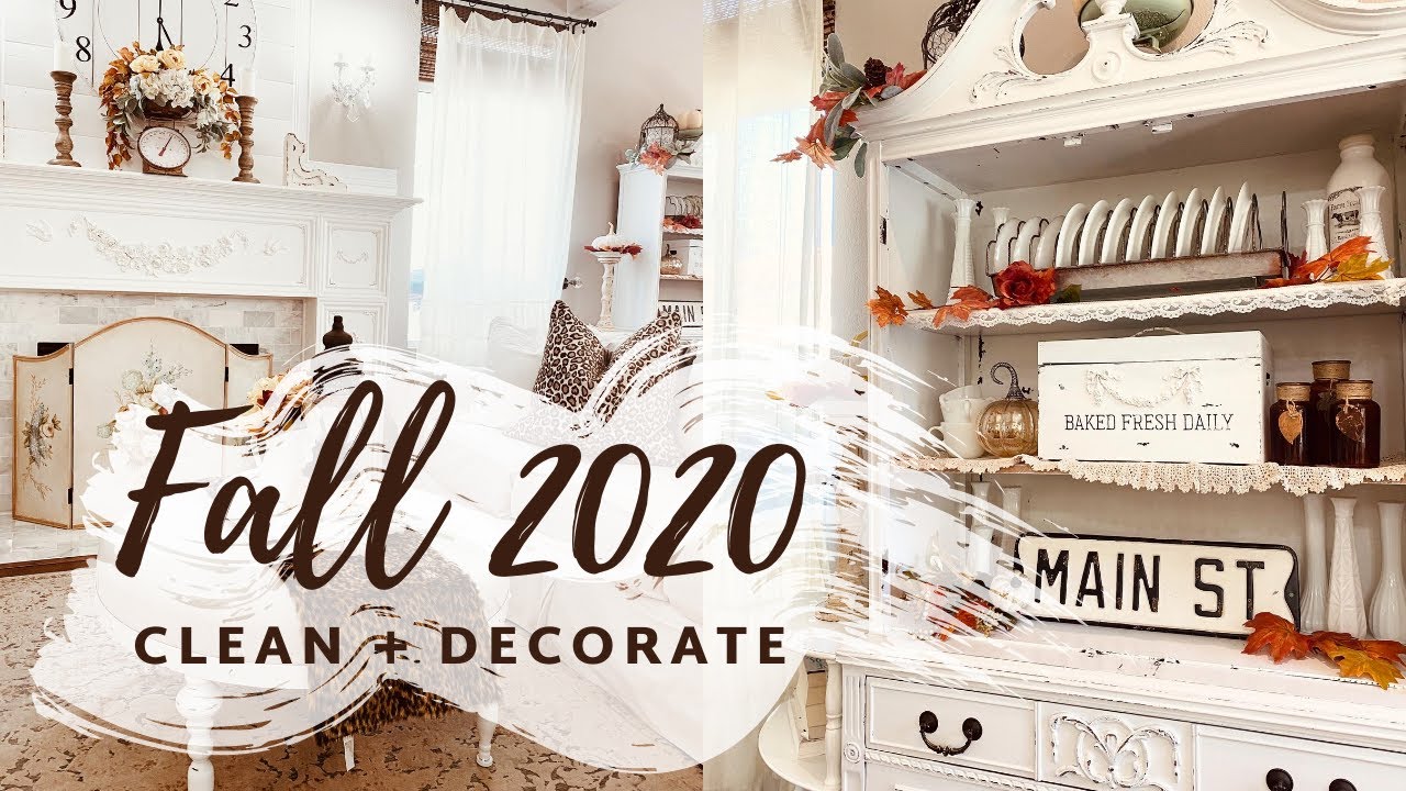🍂FALL DECORATING IDEAS 2020 | CLEAN + DECORATE WITH ME | DECORATE WITH ME PART 1 | MONICA ROSE🍂