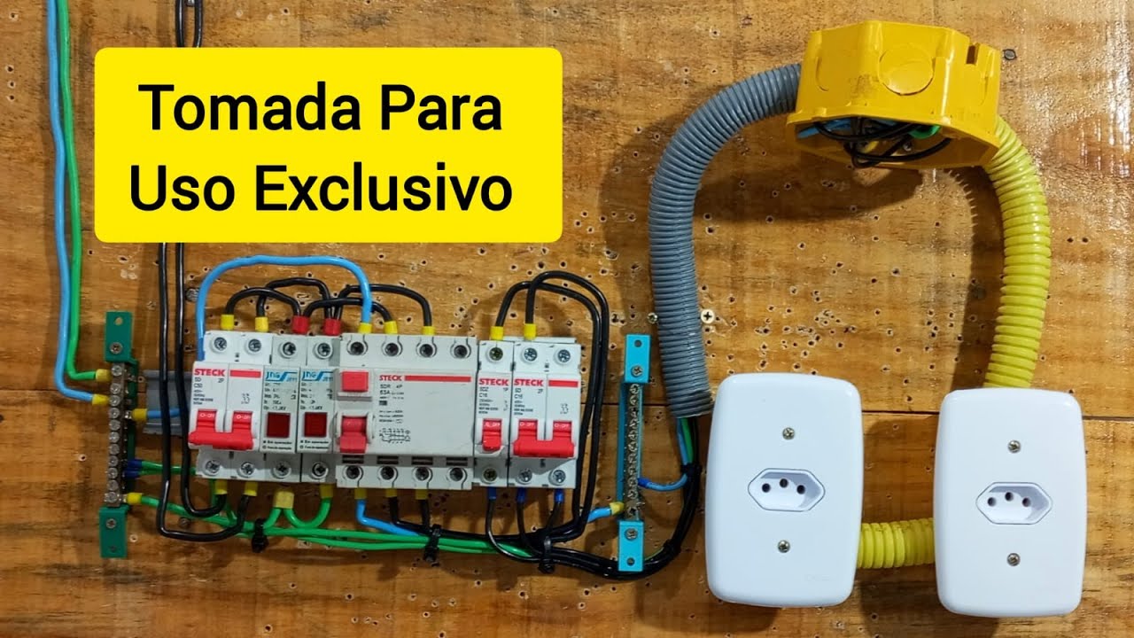 ELETRICA PARA INCIANTES - Como instalar tomada de uso exclusivo em 127V outra 220V