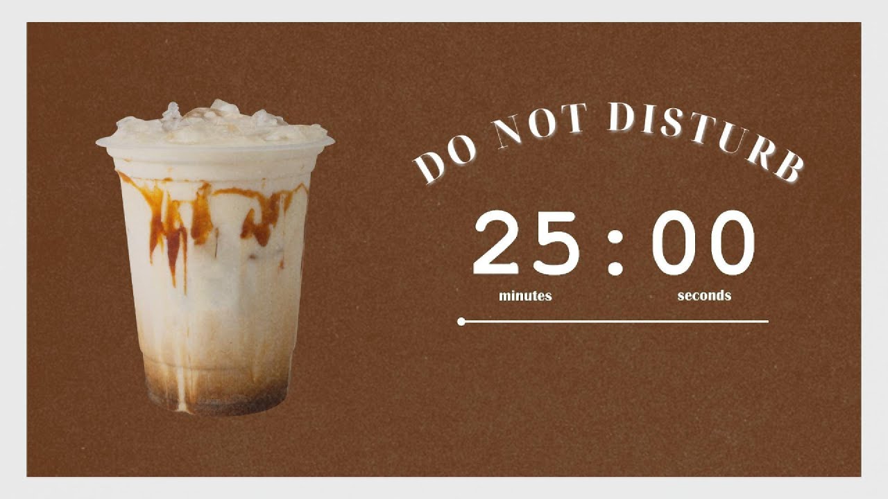 Pomodoro Timer 25/5 | Lofi Study Music for Deep Focus & Productivity &ndash; Iced Caramel Macchiato Caf&eacute;