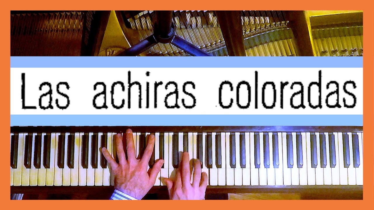 🌺 LAS ACHIRAS COLORADAS KaraoKe 💮 FLORES ARGENTINAS 💮 Carlos GUASTAVINO 🎧 Piano Accompaniment 🎼