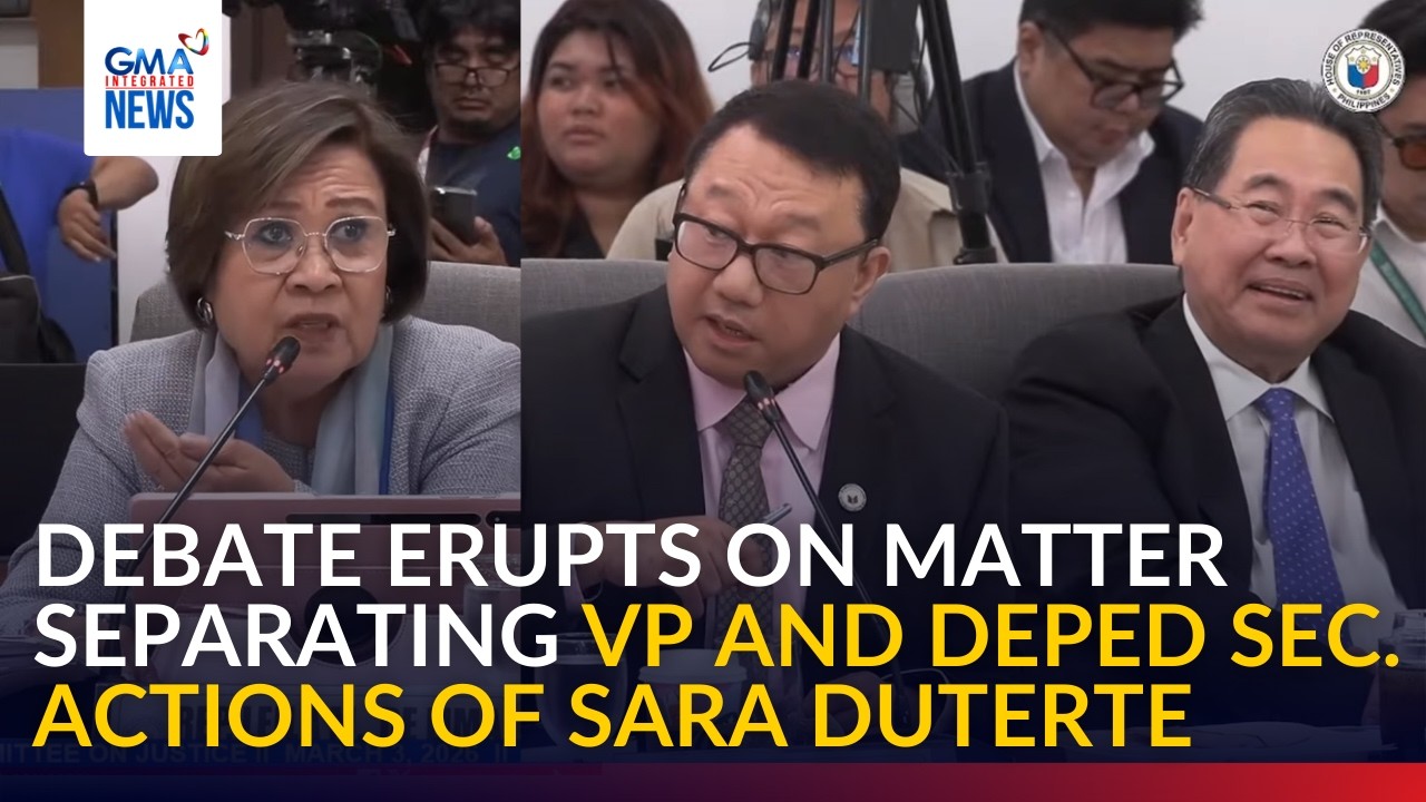 Debate erupts on matter separating VP and DepEd Sec. actions of Sara Duterte | GMA Integrated News