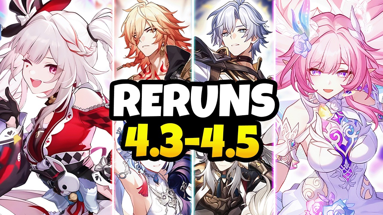 NEW UPDATE! RERUN CHARACTER BANNER ROADMAP FOR 4.3-4.5 | Cyrene, Sparxie & MORE - Honkai Star Rail