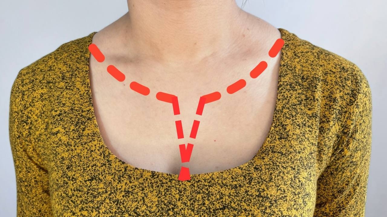 Amazing Sewing Tricks: How to neatly fit a wide neckline (very easy)