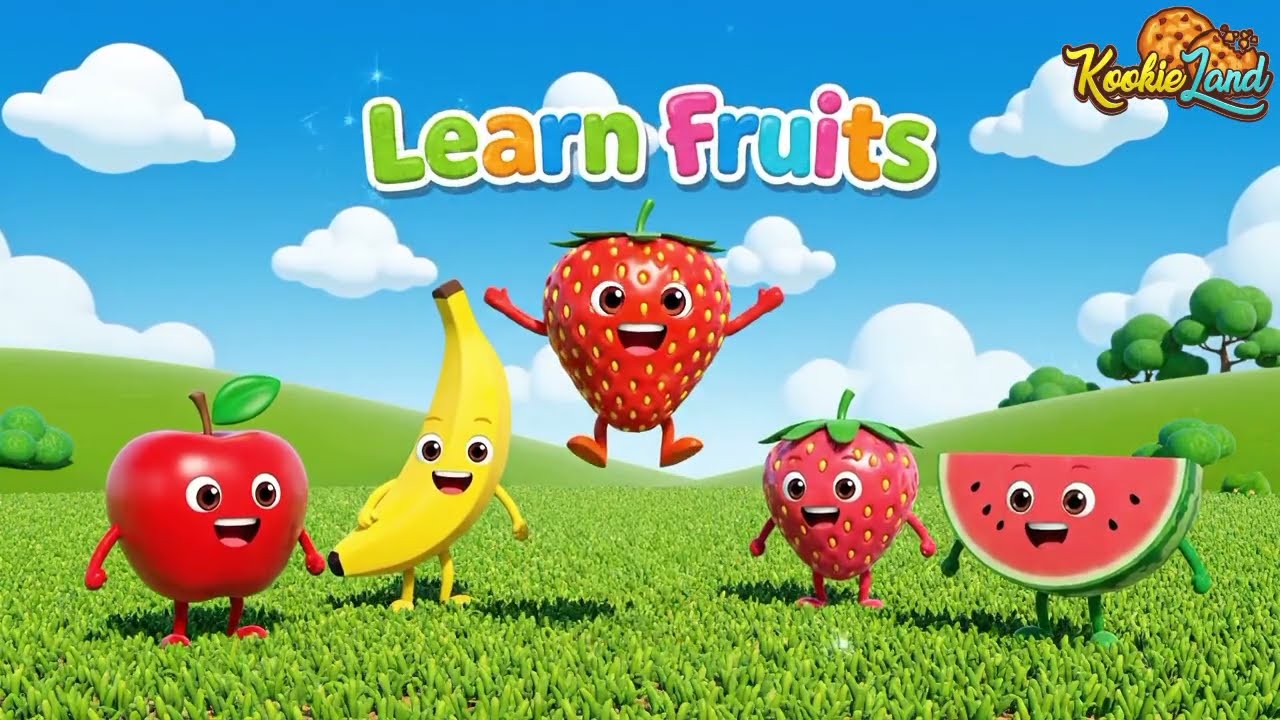 Learn Fruits 🍎 | Fun Fruit Song for Kids | KookieLand