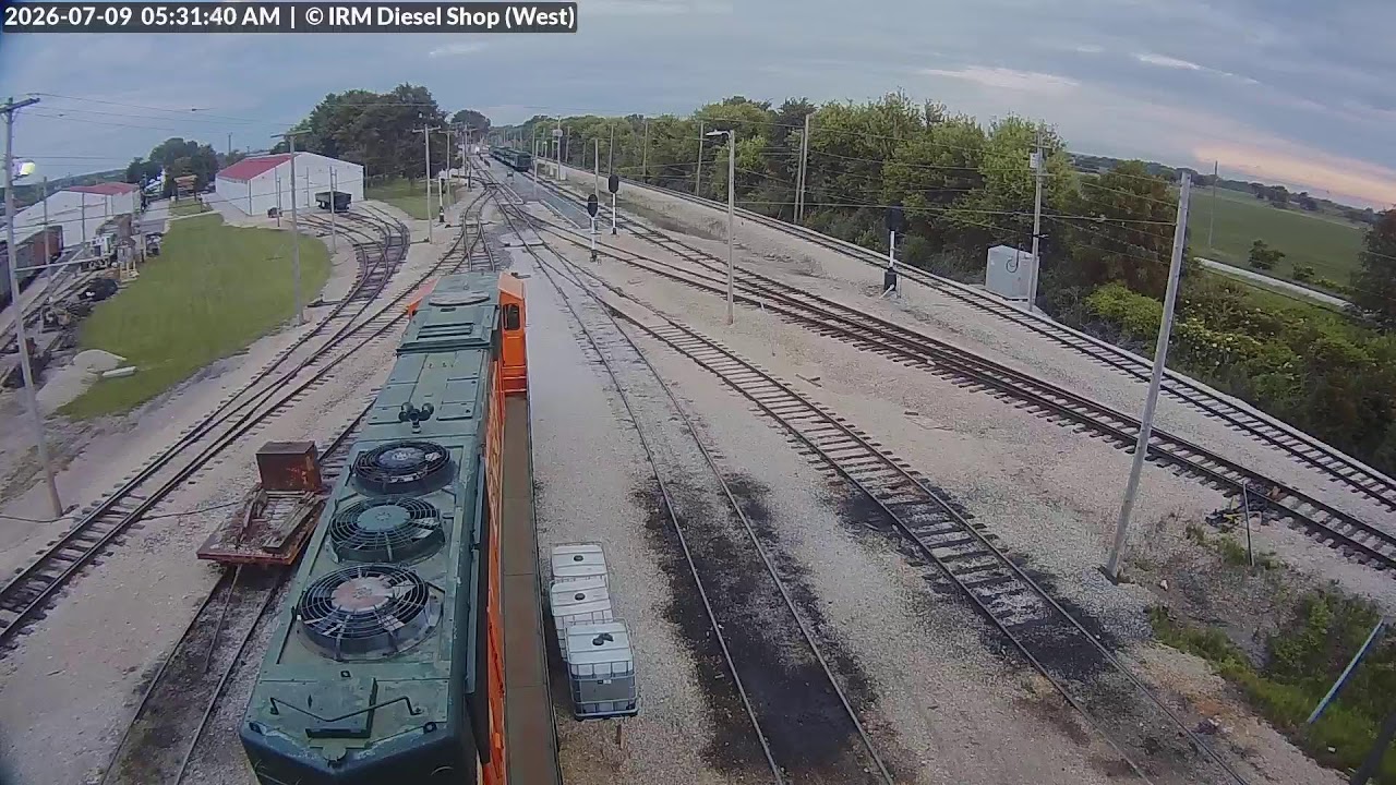 Illinois Railway Museum Diesel Shop West Webcam Live Stream