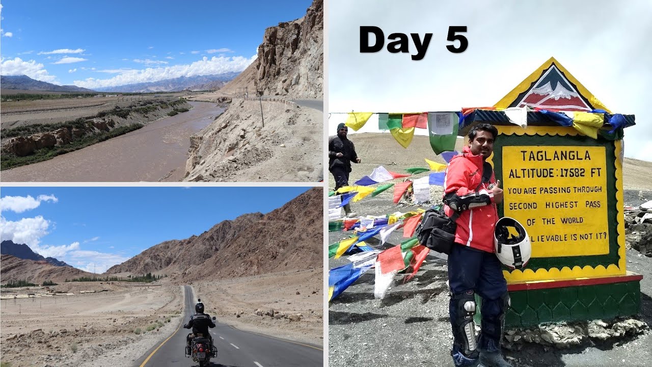 Bike Trip Leh Ladakh | TSOKAR LAKE | TANGLANG LA | LEH | Day 5| Dream Ride