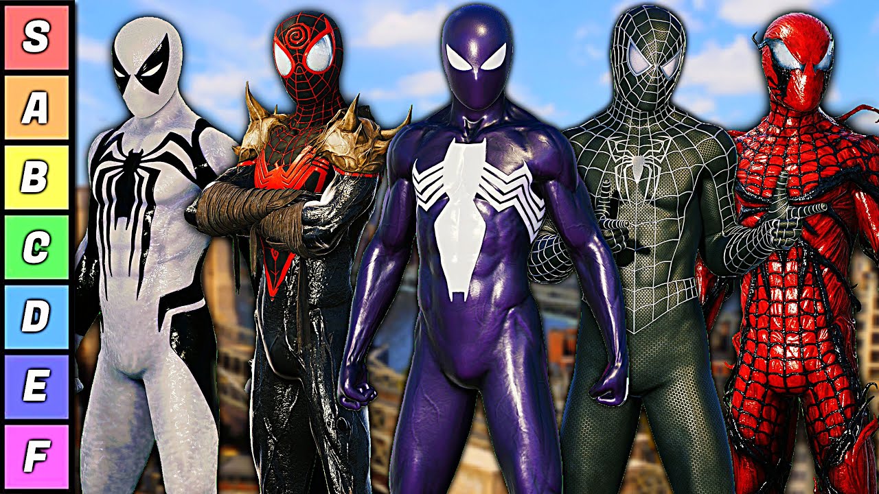 Ranking ALL Symbiote Suits In Marvel's Spider-Man 2!