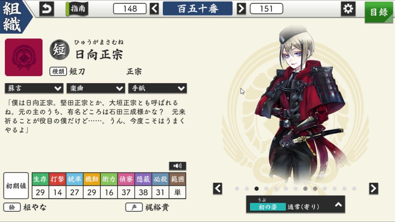 #3 刀帳を見てみよう！今剣、五虎退、毛利、肥前さん編。【刀剣乱舞ONLINE】