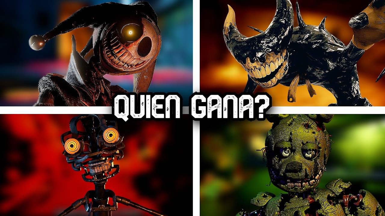 QUIEN GANARIA EN UNA PELEA  | FNAF VS BENDY VS POPPY PLAYTIME
