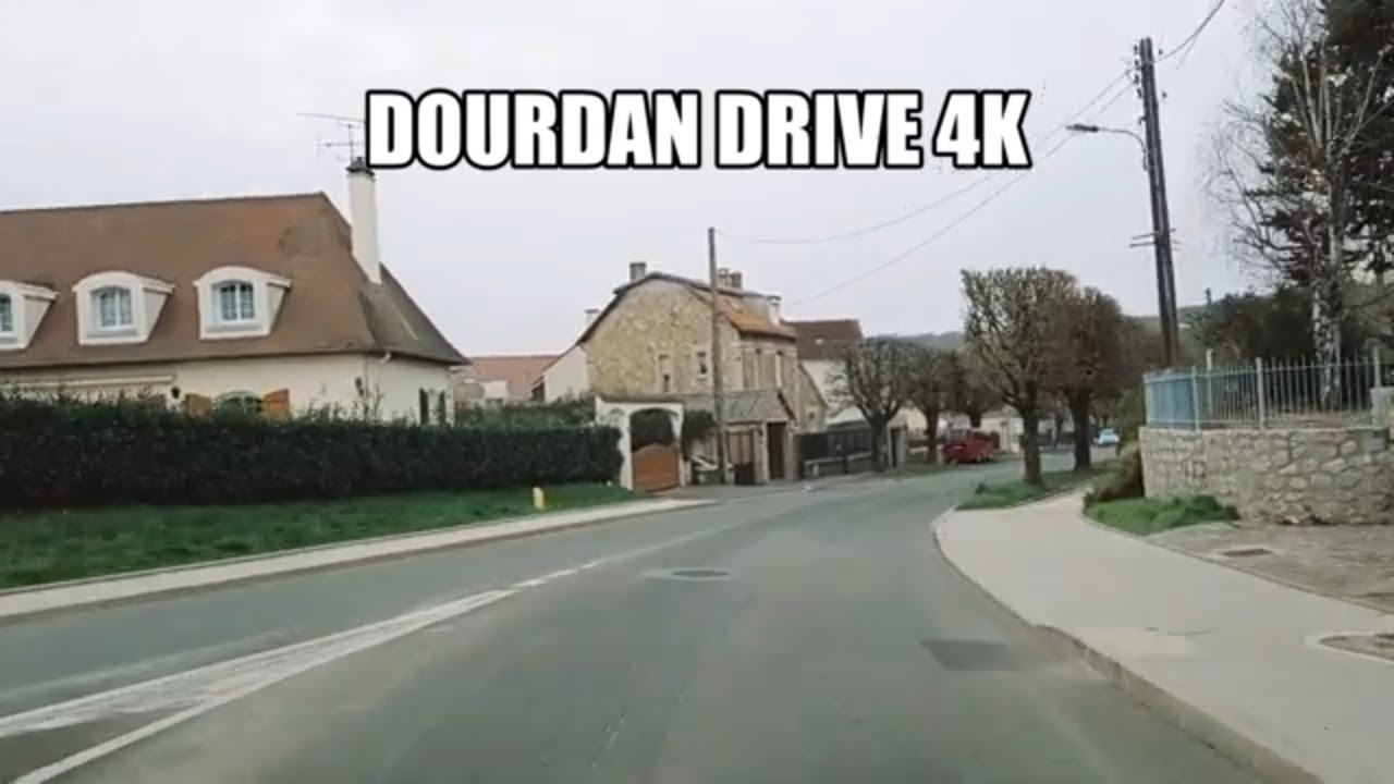 Dourdan Drive 4k- Driving- French region
