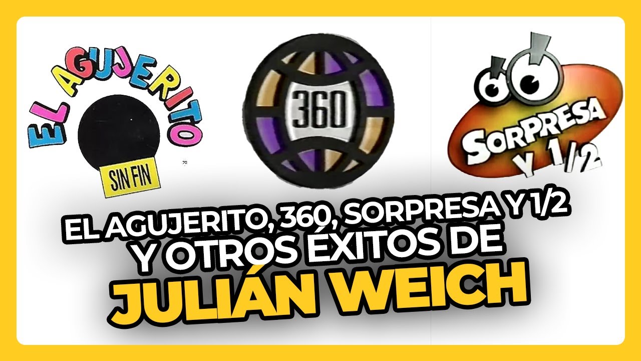 El Agujerito Sin Fin, Sorpresa y 1/2, 360 y otros &eacute;xitos de JULI&Aacute;N WEICH &bull; Perd&oacute;n, Centennials