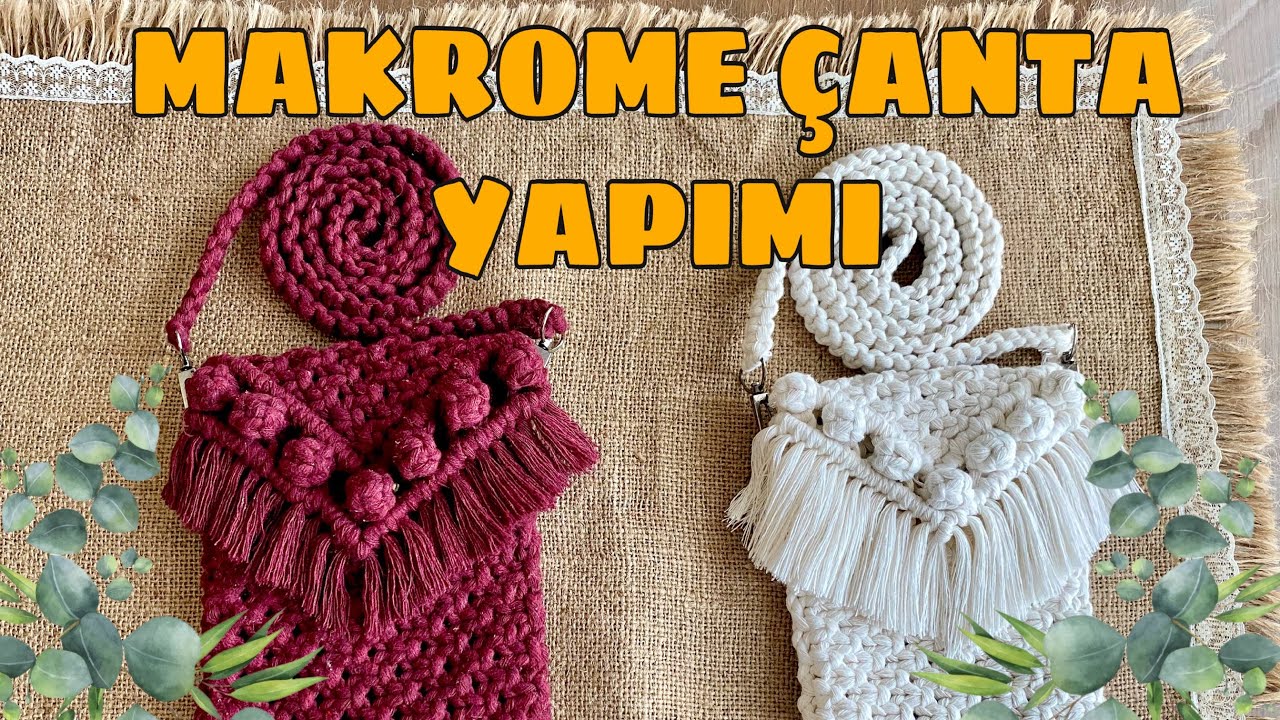 Makrome Telefon Çantası Yapımı | Dıy