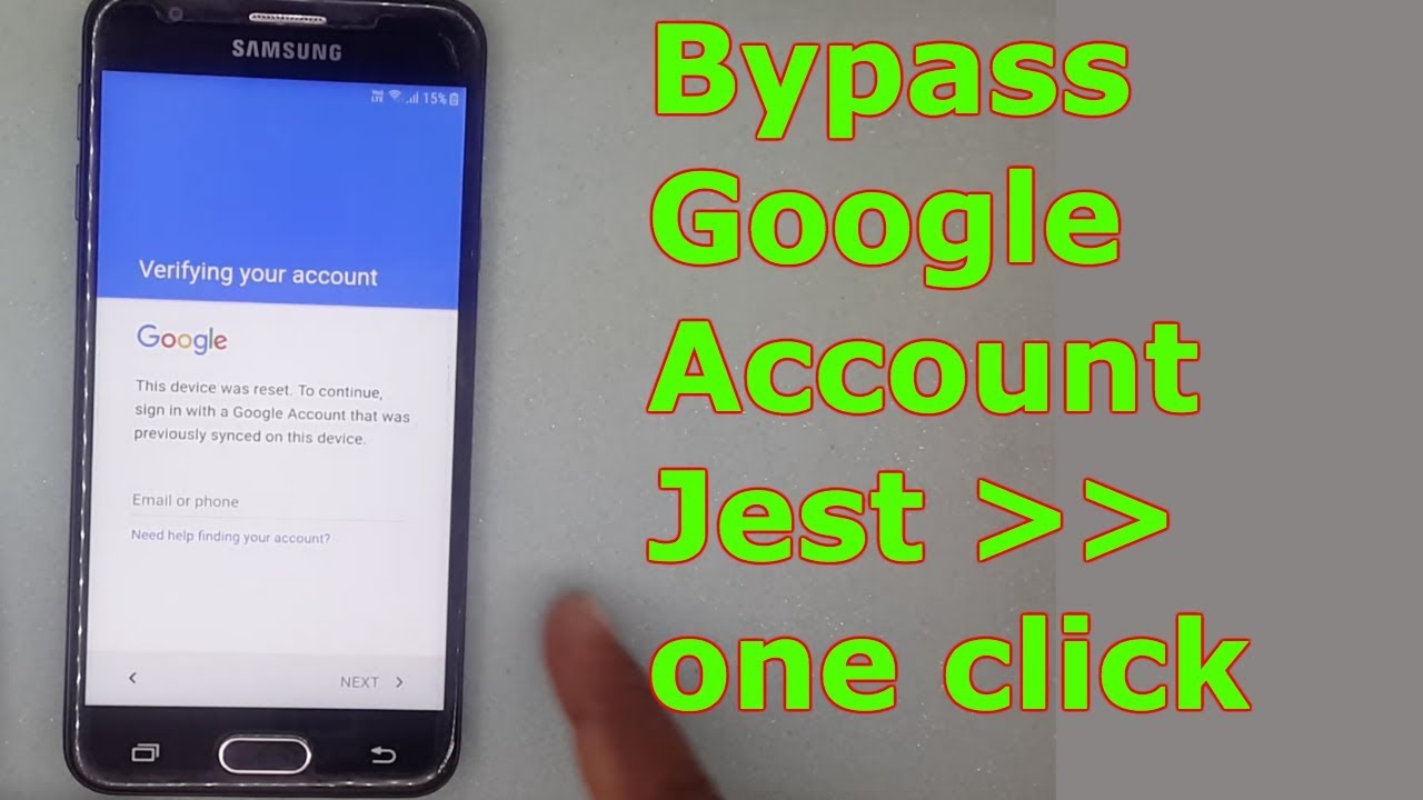Bypass Google Account Verification SAMSUNG J5,J7,A5,A7,A8,S6,S7,S8