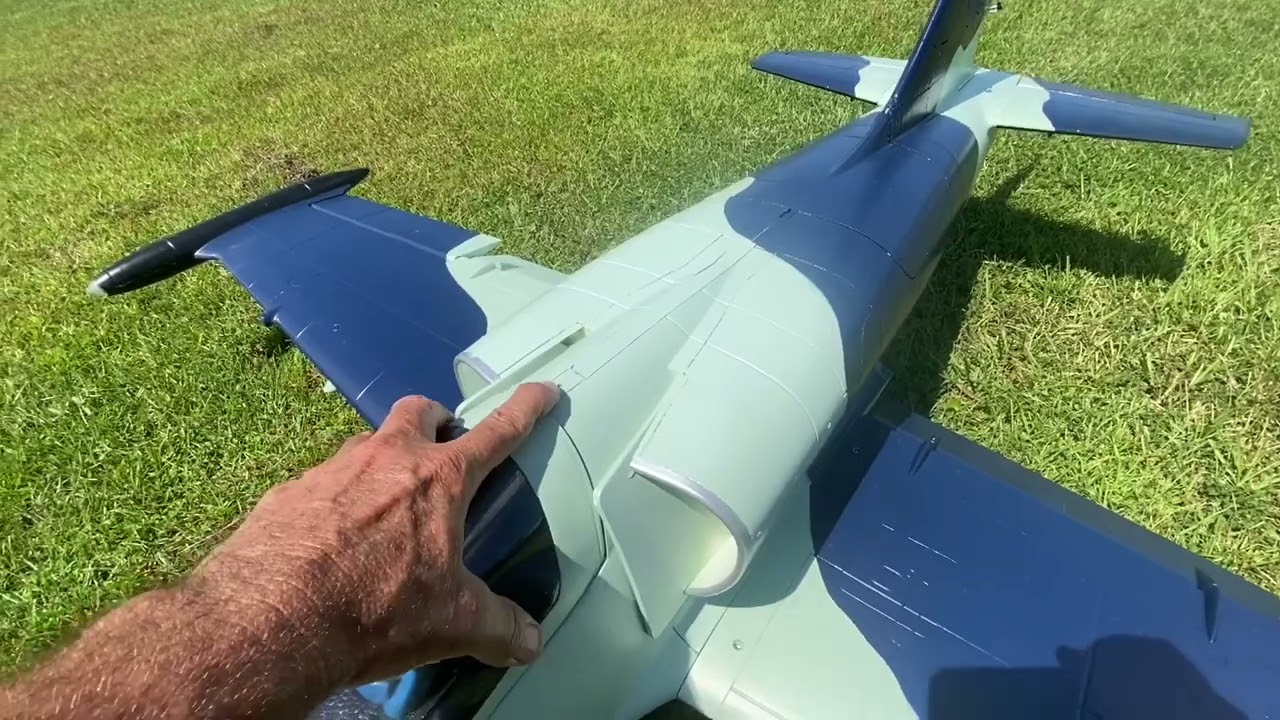 HSD HL-39 RC jet ￼Foam Turbine Blue Camo Colors PNP kingTech 85 G4 maiden flight ￼￼