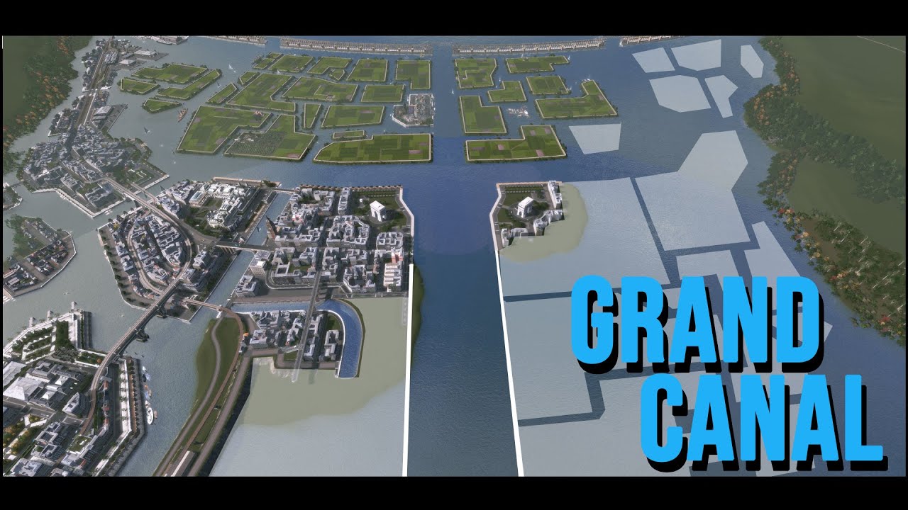 Cities Skylines Athalassya [11] Building the Grand Canal