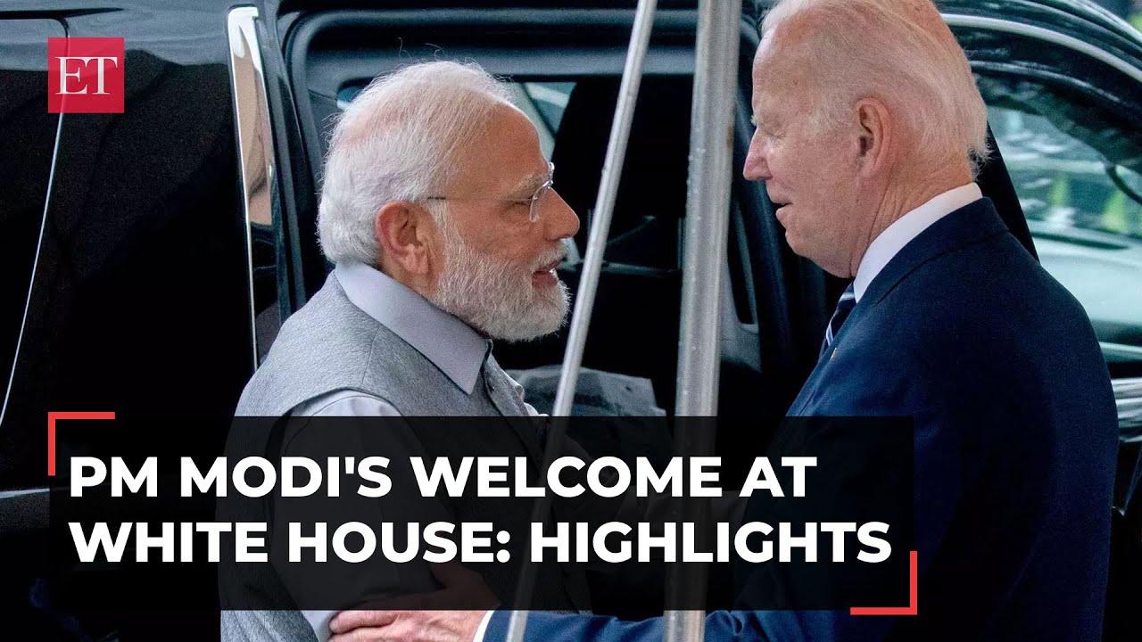 PM Modi's welcome at White House by US President Joe Biden: Highlights